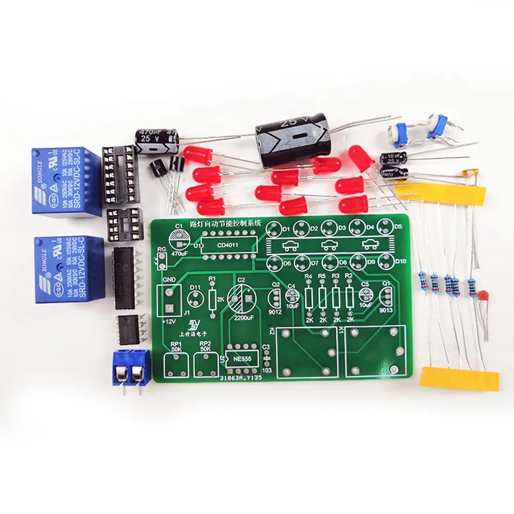 Taidacent Street Light Automatic Energy Saving Kit Electronic Training Kits Educational Electronic Circuit Kit for Students