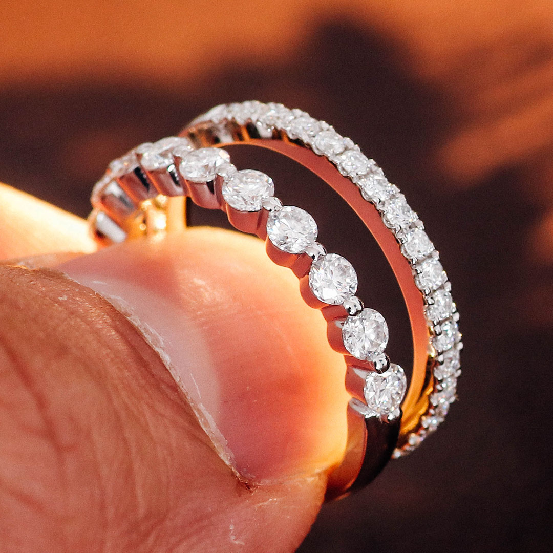Or blanc 14 carats