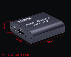 Android System Support HDMI to <strong>USB</strong> 2.0 Capture <strong>Card</strong> Supports <strong>Input</strong> up to 4K <strong>Output</strong> 1080P Loop Video Online Gaming OBS AMCAP VLC - Product Image 5