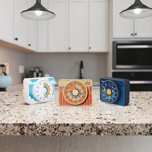 Nuovo arrivo Timer visivo 60 minuti conto alla rovescia della cucina messa a fuoco in aula Timer di produttività per bambini studio Timer meccanico magnetico - Product Image 1