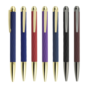 Top Quality Metal <strong>Brand</strong> Ballpoint Pens Heavy Twist Pen with Custom Rubber Color Design Soft Holding Good <strong>Writing</strong> for VIP Gift - Product Image 1