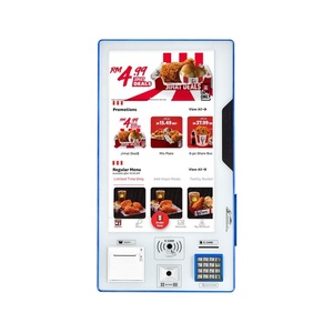 SSwipe Card <strong>Reader</strong> Flat Touch Screen Rfid/nfc Card Qr Barcode Scan Cashless Payment Self Order Pizza Kiosk Machine - Product Image 1