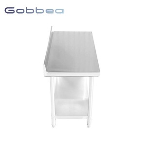 Multi Function Stainless Steel Prep and Work Table With <strong>Upstand</strong> for Restaurant Kitchen Use