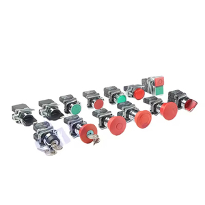 IEHC YB4(XB4)-BS142 NC 40mm rosso pulsante di arresto di emergenza interruttore a chiave XB4 fungo testa autobloccante interruttore a pulsante - Product Image 1