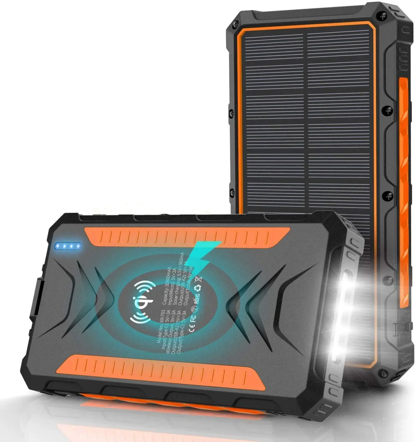 Caricatore solare senza fili portatile del telefono cellulare di campeggio all'aperto personalizzato Mini impermeabile 20000Mah banca di potere di ricarica Super veloce