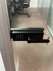 Riconoscimento delle impronte digitali con serratura in vetro per ufficio intelligente con chiusura rapida a doppia porta in vetro, funzionalità di sicurezza Cloud Data Storage WiFi - Product Image 4