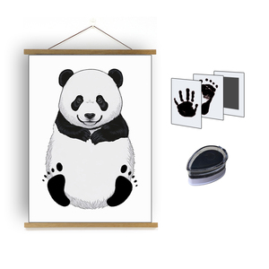 Popular in <strong>Canada</strong> Pet or Baby Hand and Footprint Kit Baby with Canvas Magnetic Wood <strong>Frame</strong> with Ink Pad - Product Image 1