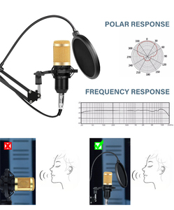 专业BM800微型USB声卡便携式台式USB麦克风，用于会议录音教学，带CE证书