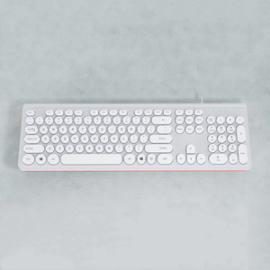 Teclado de ordenador USB de tecla completa 104, teclado para juegos con cable de membrana en inglés de EE. UU. con iluminación de 1 Color - Product Image 4