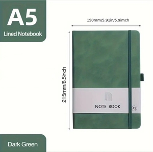Opciones ecológicas de cuero pu 100% papel reciclado diario nota personalizada A5 bloque 2025 planificador cuaderno verde B5 - Product Image 1