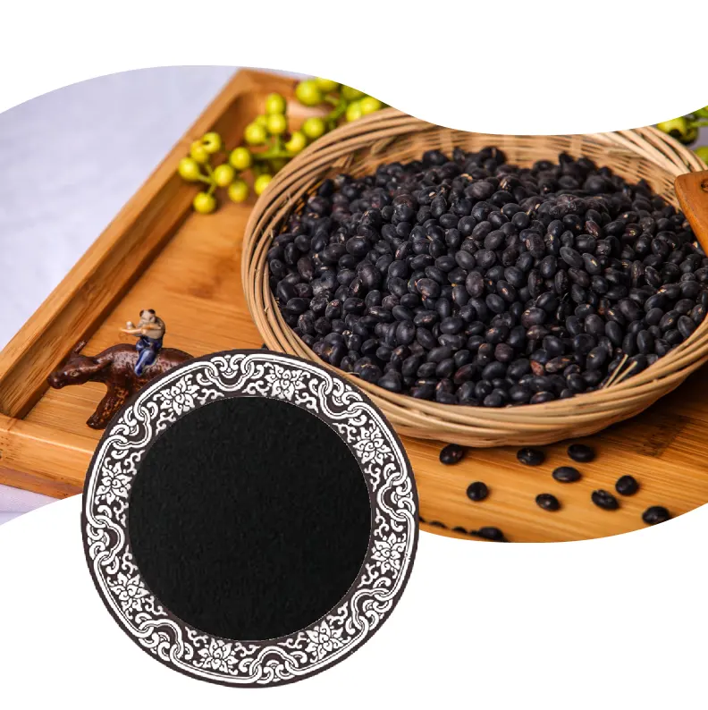 Best-seller feijão preto casco pele planta extrato grau alimentício feijão preto casca extrato pó