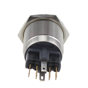 22mm basma düğmesi çan sembolü anlık dpdt kutuplu 6 pinli led itme çan düğmesi kapı anahtarı - Product Image 4