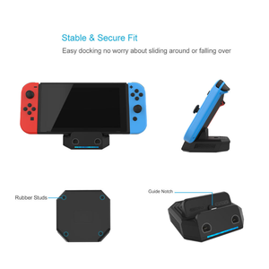 Nintendo Switch/LiteTVドックコンソールアダプターコンバーター充電スタンドステーション用GameCubeコントローラー用の新しい2ポートアダプター - Product Image 5
