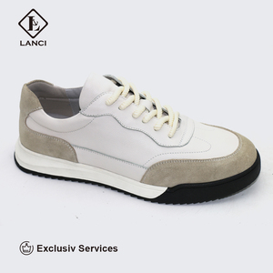 <span class=keywords><strong>LANCI</strong></span> sportif koşu ayakkabıları rahat hakiki deri rahat nefes örgü kaymaz dantel-up kapatma erkekler saf deri ayakkabı