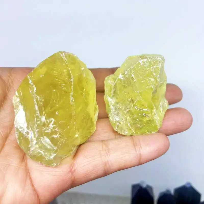 Natural Raw Citrine rare Rough Loose gemstone for sale New arrival Lemon quartz healing stones wholesale price