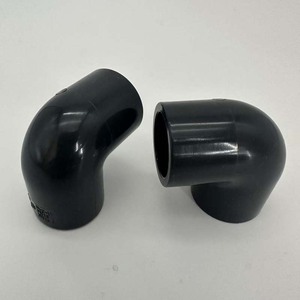 SCH80 90度UPVC弯头胶连接聚氯乙烯配件1/2 "3/4" 1-1/4 "1-1/2" 2-1/2 "3" 4 "5" 6 "8" 聚氯乙烯-U形管件 - Product Image 4