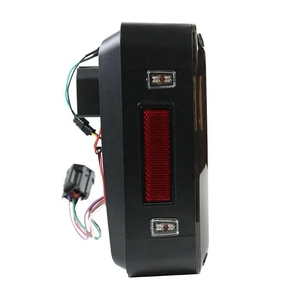ไฟท้าย LED 9-32V รุ่นใหม่ K เลนส์สีควันสีแดง/เหลืองไฟ LED เบรคถอยหลังสำหรับ JEEP JK - Product Image 4