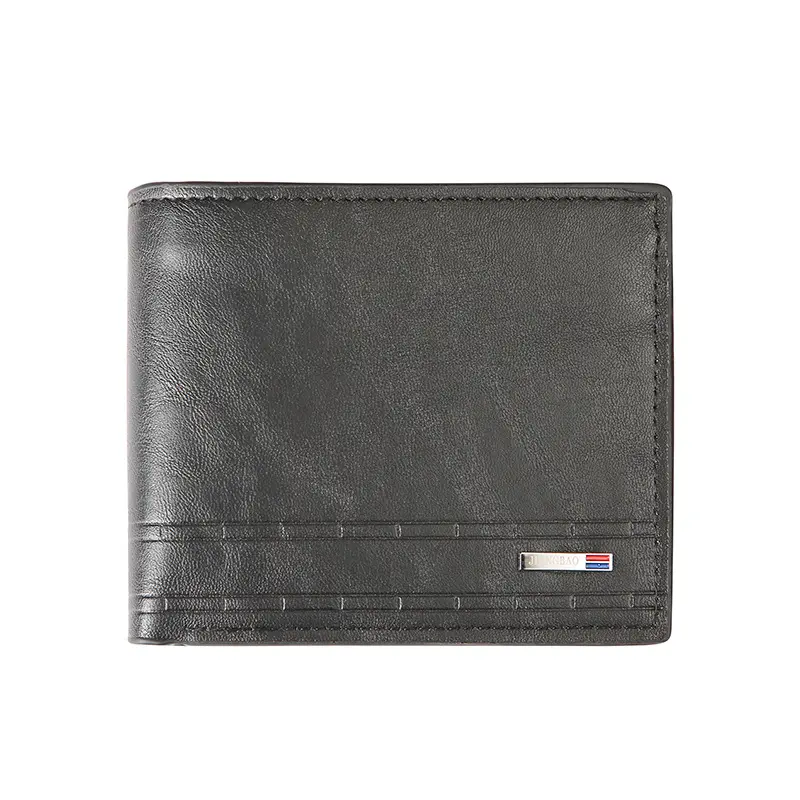 Wholesale Slim Men Purses Bifold PU Leather Minimalist Pocket Wallet For Men Money Clip Leather Wallet