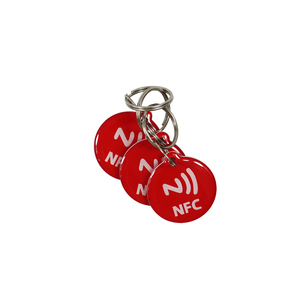 Sosyal medya için özelleştirme 13.56mhz NFC 213 anahtarlık reçine etiketi NFC özel epoksi Keyfob - Product Image 3