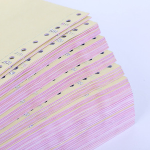 Lista de precios de fábrica A4 Papel continuo 1-6 capas Ncr Formas de computadora Papel continuo para oficina