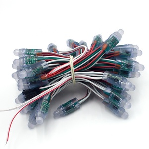 12mm 50leds WS2811 IC Vollfarb pixel LED-Modul Licht DC 5V Eingang IP68 wasserdicht RGB Farbe Digital LED Pixel - Product Image 1