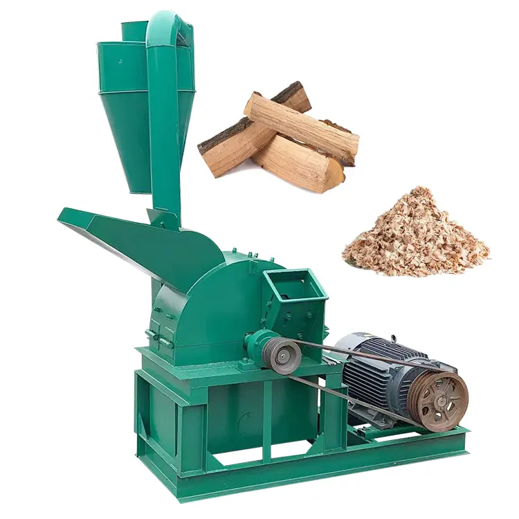 Fábrica madeira ramo martelo moinho triturador moedor madeira martelo moinho triturador máquina triturador móvel fazendo serragem máquina de barbear