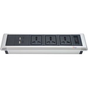 Toma de corriente Multifuncional para mesa, regleta divisoria de escritorio de oficina con USB - Product Image 1