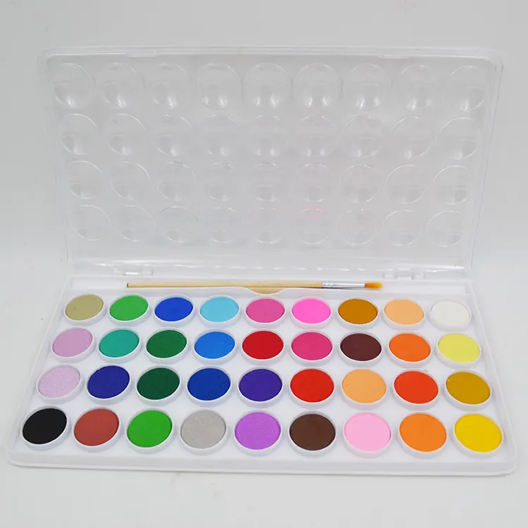 Hot Seller 36 colori artisti Set di pittura ad acquerello solido torta ad acquerello per bambini che dipingono