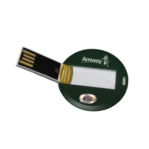 全彩印刷促销礼品圆卡Usb 8Gb Pendrive定制标志Usb记忆棒圆卡Usb闪存驱动器
