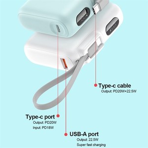 <span class=keywords><strong>Yoobao</strong></span> ld10 בנק כוח 36wh 10,000mah מטען טלפון נייד עבור טלפון סלולארי שנבנה סוג c כבל