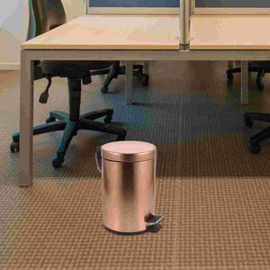 Cubo de basura de cocina Pedal de cubo de basura abierto con tapa Cesta de basura doméstica Habitación Hierro multifunción - Product Image 3