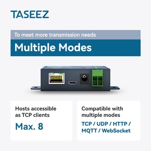 TASE-LAN-461 Dual Ports RS485 & RS232 zu Ethernet Modbus RTU/ASCII Slave Device Industrial Modbus Gateway