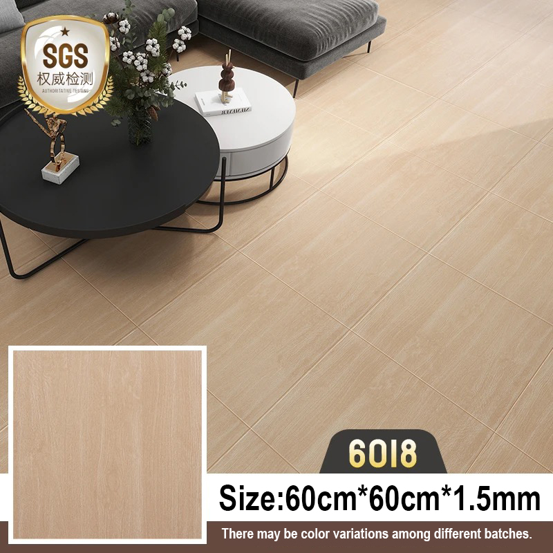 Pvc auto-adhesivo suelo-12, grano de madera, Tamaño 60*60cm