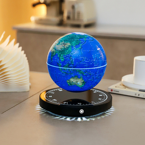 モダンデザイングローブ磁気浮揚グローブ世界地図フローティングLEDライト回転グローブランプファッションギフトホームデコレーション - Product Image 3