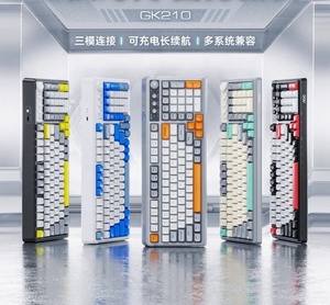 GK210 <strong>Wireless</strong> Color Blocked Keycap Mechanical Tactile <strong>Keyboard</strong> Notebook Tablet Typing Office E-sports Game Portable <strong>Keyboard</strong> - Product Image 3