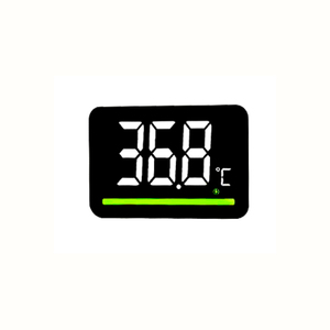 Pantalla LED grande personalizada de 7 segmentos con icono de batería de temperatura