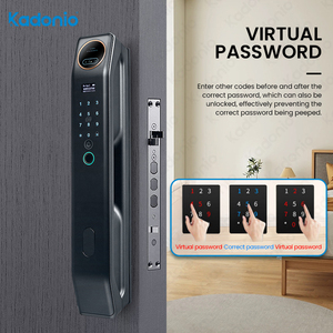 Kadonio Entrada sin llave Tuya APP 6068 Mortise Master Lock Teclado digital Seguridad Smart Face Lock Puerta Wi-Fi para el hogar - Product Image 4