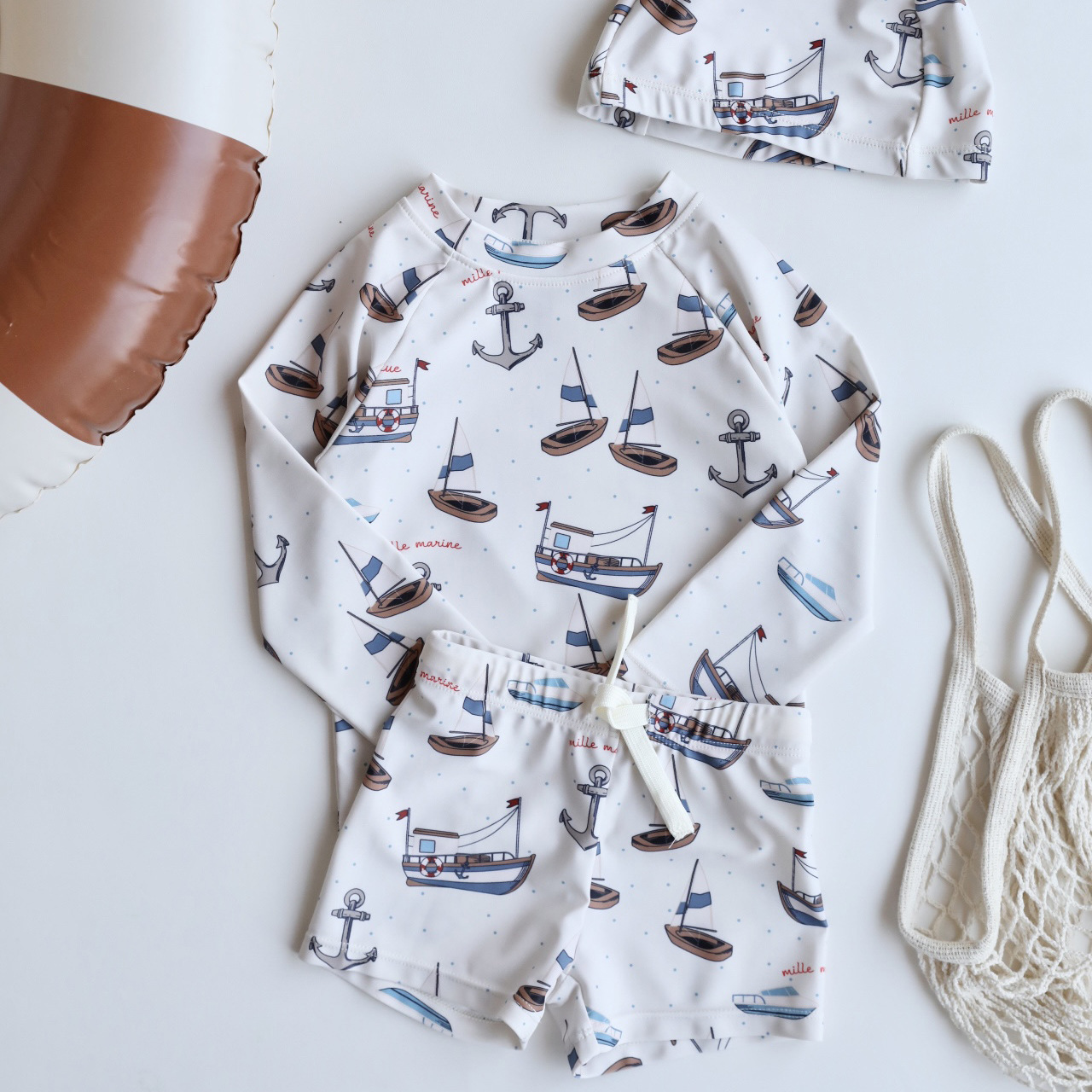 Maillot de bain deux pièces garçon voile