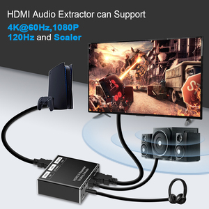 Hdmi分离器，带音频提取器多查看器8k60hz Hdmi2.1开关4合1 Earc 4k60hz Hdmi电弧音频提取器，用于PS 5 - Product Image 4