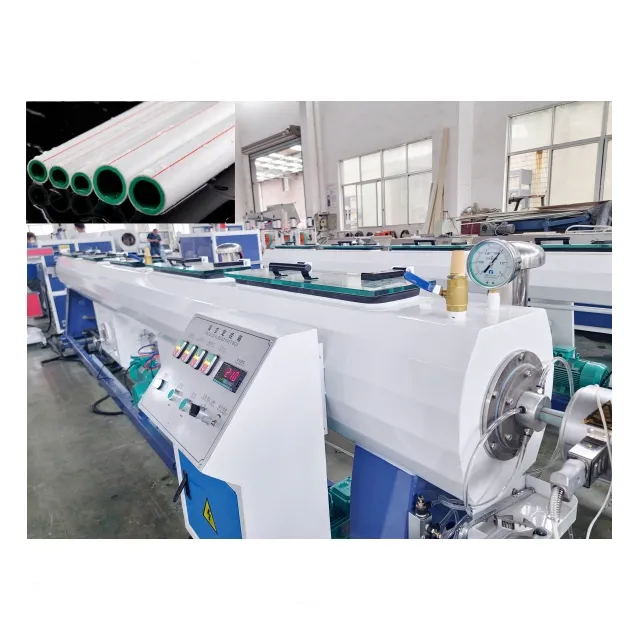 Macchina per la produzione di tubi in plastica per estrusore per drenaggio e approvvigionamento idrico con PPR HDPE PP PE PVC C-PVC fibra di vetro