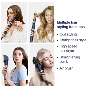 Factory Direct Sales New Net <strong>Red</strong> for Cross-border Multi-<strong>in</strong>-one Hot air Comb Automatic Curling Iron Straight Hair Multi Styler - Product Image 4