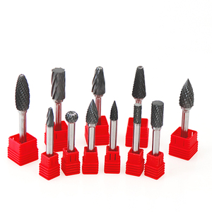 Set Mata Bor Potong Ganda Tungsten Carbide Rotary Burr dengan Mata Bor Pemoles Ukir Logam dengan Tangkai 3Mm untuk Mata Gerinda Mati - Product Image 5