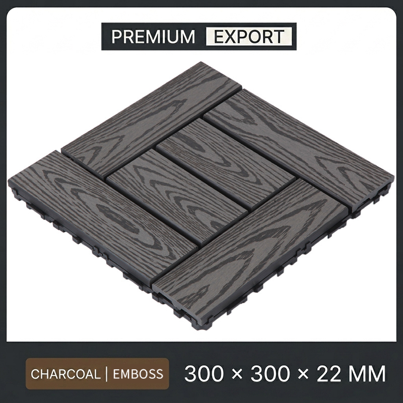 Charbon de bois - Grille mosaïque (en relief)
