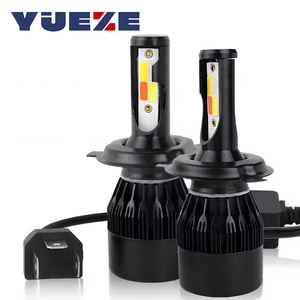 H4 LED 4 renk Strobe flaş far H1 H7 H8 H9 H11 9005 9006 80W LED ampuller otomatik lamba 12V araba ön far ampuller sis işık - Product Image 1
