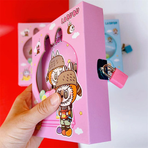 HY2 2025 New Labubu Password <strong>Notebook</strong> Cute Bubble Mart <strong>Notebook</strong> <strong>with</strong> <strong>Lock</strong> <strong>Notepad</strong> - Product Image 4
