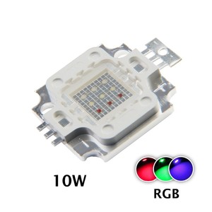 รอบ 10W RGB LED ไดโอด 10 วัตต์ RGB พร้อม epileds ชิป