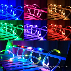 Cross-Border <strong>RGB</strong> 16-Color Synchronous Tube Lamp <strong>LED</strong> Light Strings for Outdoor Courtyard Decorative Trampoline 6000K Color - Product Image 1
