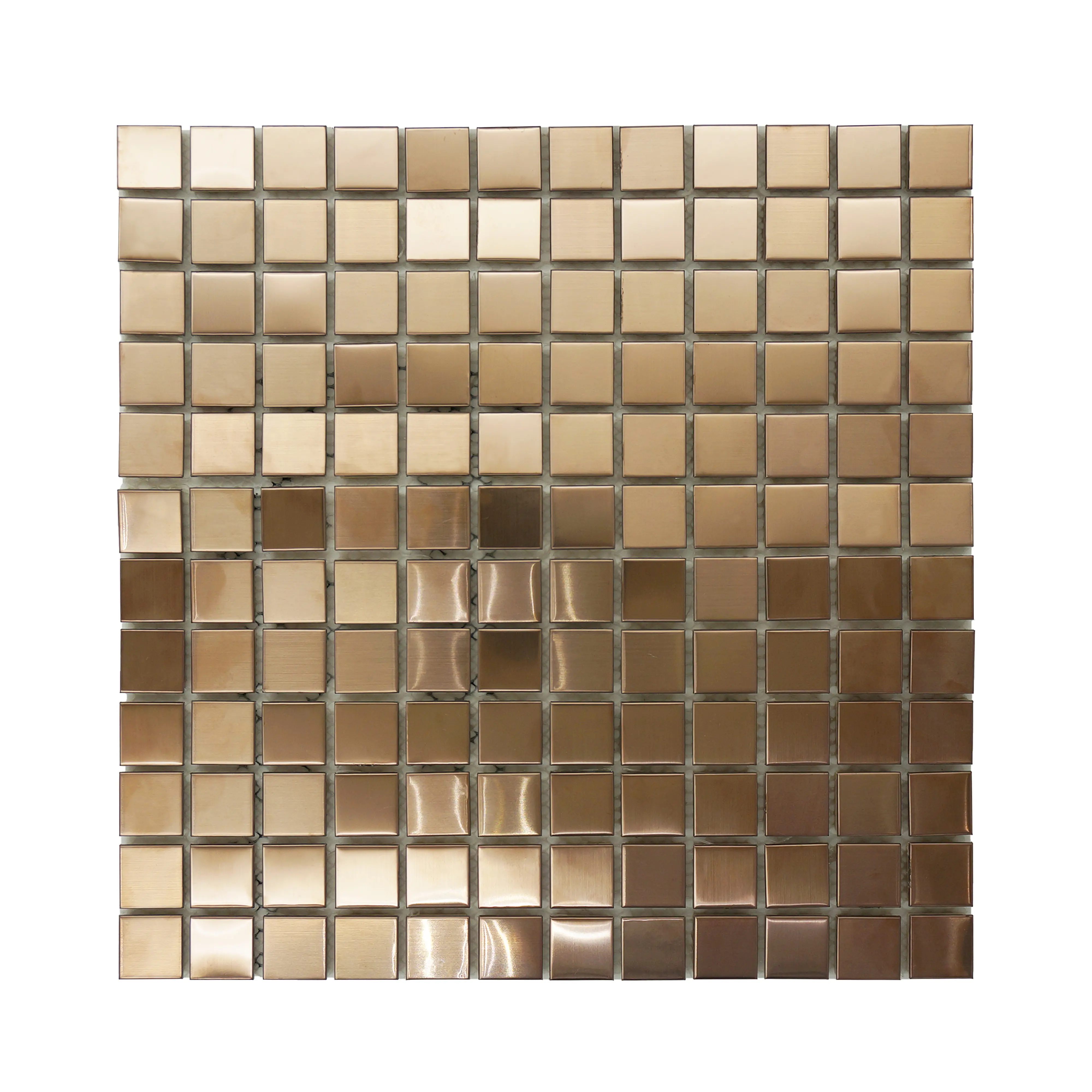 Piastrelle da parete di lusso europeo decorativo in acciaio inox oro metallo spazzolato per Backsplash