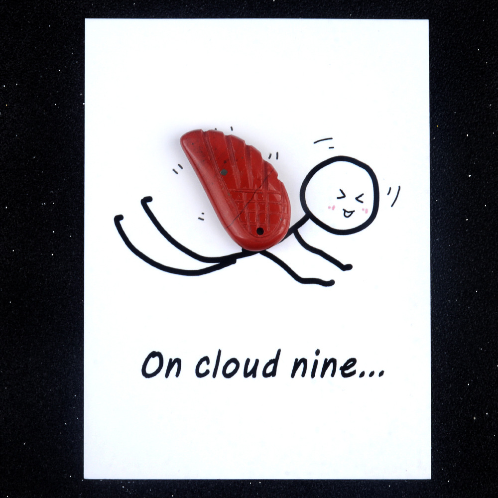 Red jasper card
