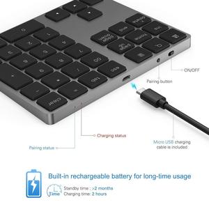 Teclado Digital profesional personalizado, teclado numérico BT